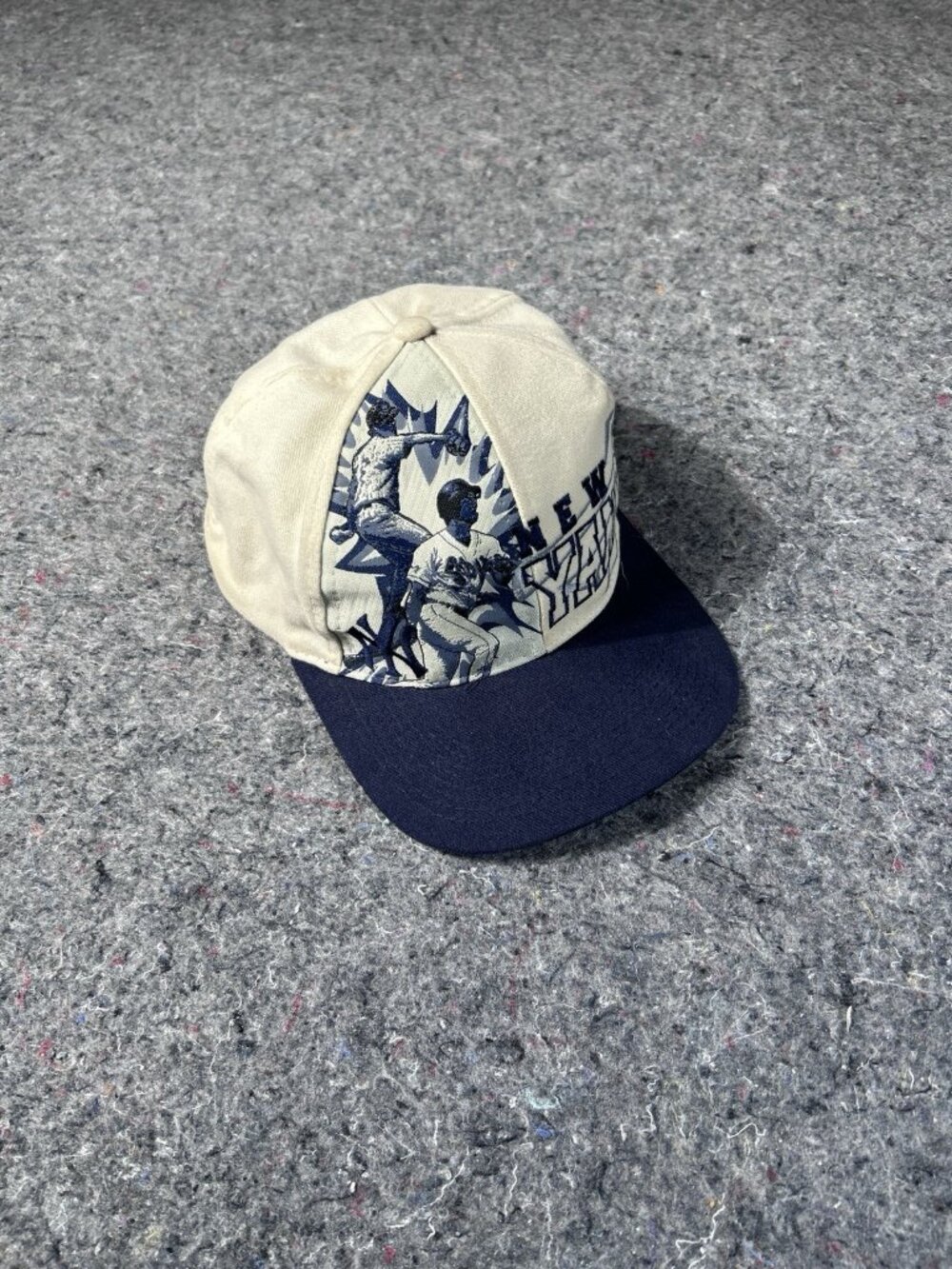 Vintage 90s New York Yankees MLB SnapBack  Hat Cap Seat Headwear Genuine